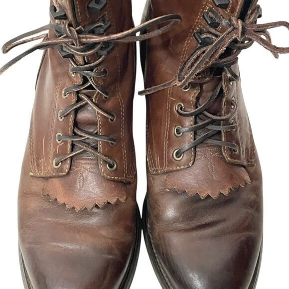Ariat Heritage Lacer Lace Up Cowboy Western Boots Mens 9D Brown Leather main image 5